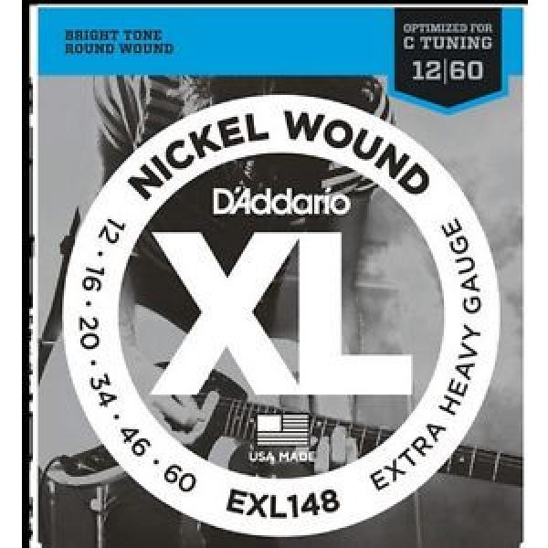 10 sets D&#039;Addario EXL148 Electric Guitar Strings 12-60 Heavy #1 image