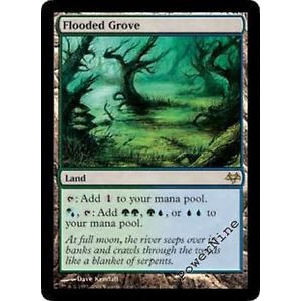 1 PLAYED Flooded Grove - Land Eventide Mtg Magic Rare 1x x1 #1 image