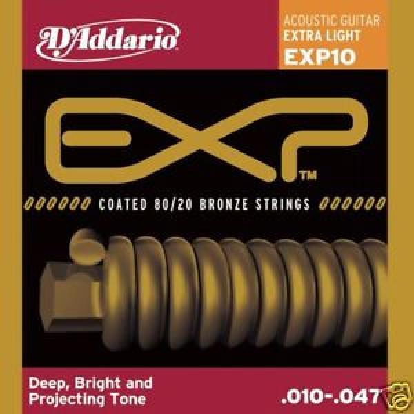 D&#039;Addario EXP10 Coated Bronze Extra Light Ga. Strings #1 image