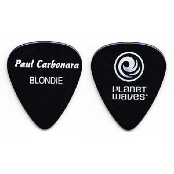 Blondie Paul Carbonara Black Guitar Pick - 2008 Tour #1 image