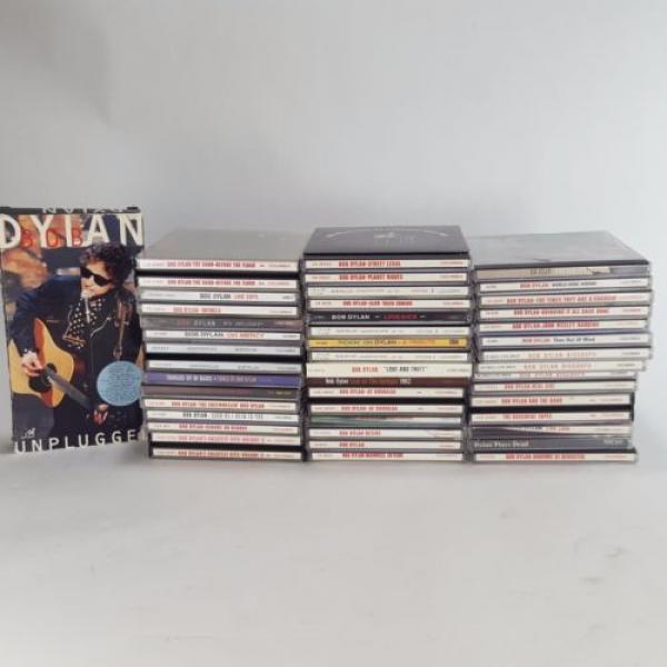 Bob Dylan 41 CD Collection Lot CDs + Unplugged VHS Huge Biograph #1 image