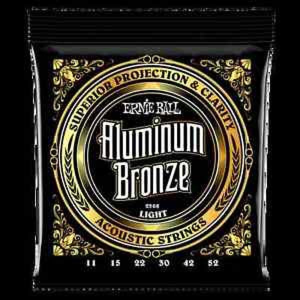 Ernie Ball Light Aluminium Bronze Acoustic Guitar Strings 11-52 #1 image