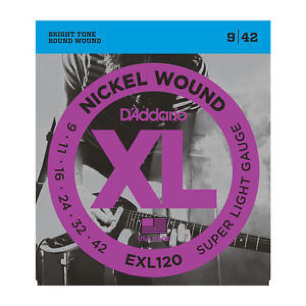 D&#039;Addario EXL120 Electric Guitar Strings Nickel-Plated Steel Super Light Gauge #1 image