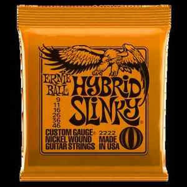 Ernie Ball Hybrid Slinky Electric Guitar Strings 9-46 Orange #1 image