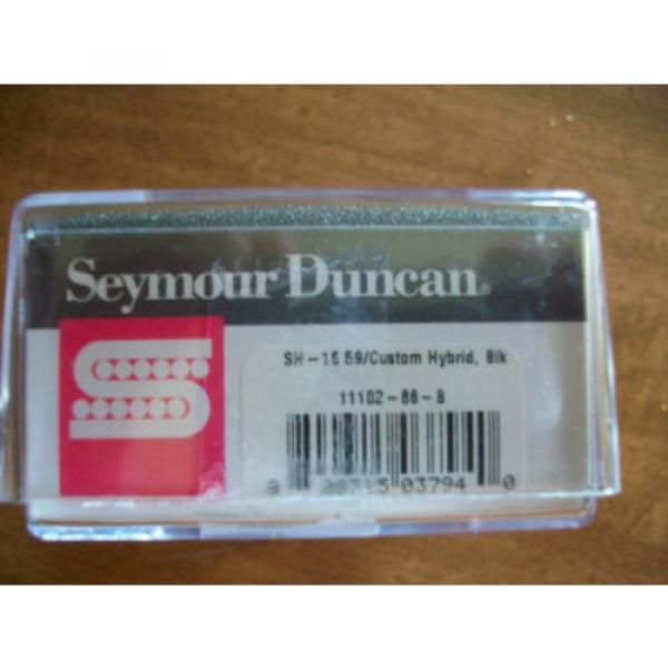 SEYMOUR DUNCAN SH-16 59/CUSTOM HYBRID HUMBUCKER PICKUP BLACK NEW (11102-86-B) #2 image