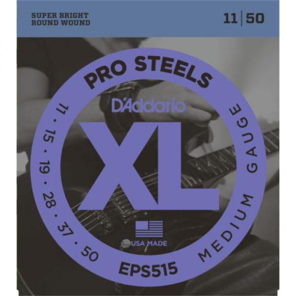 10 Sets D&#039;Addario EPS515 Pro Steels Medium Gauge 11-50 Electric Guitar Strings #1 image