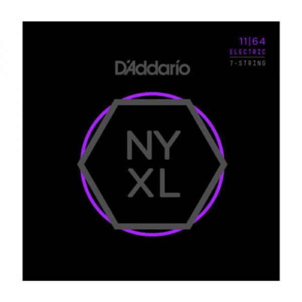 D&#039;Addario NYXL Electric Guitar Strings 11-64 7-string set NYXL1164 seven string #1 image