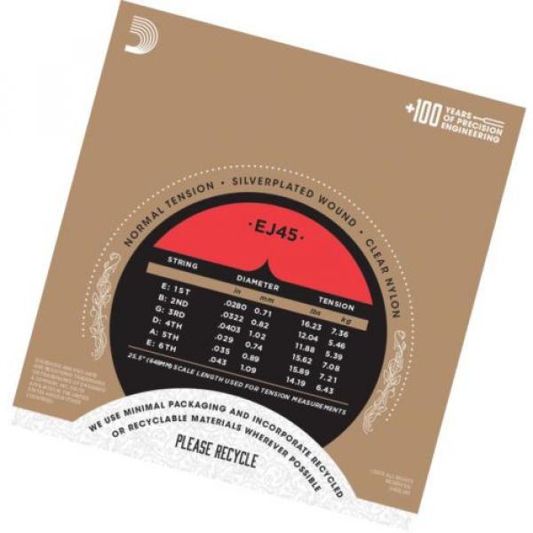 D&#039;Addario EJ45 Pro-Arte Normal  (.028-.043) Classical Guitar Strings #3 image