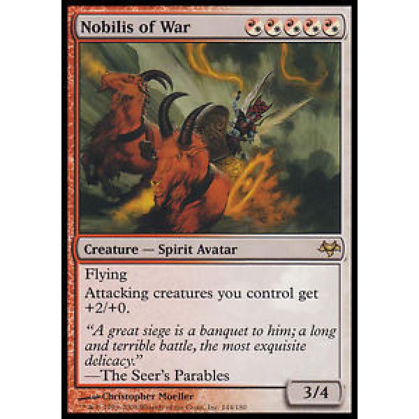 MTG Nobilis of War x1 Eventide CHINESE LP Rare Hybrid #1 image