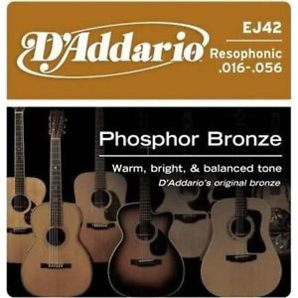 10 Pack! D&#039;Addario EJ42 Resophonic 16-56 Phosphor Bronze Acoustic Guitar Strings #1 image