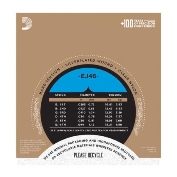 D&#039;ADDARIO CLASSICAL GUITAR STRINGS - EJ46 - PRO-ARTE - NYLON - HARD TENSION #3 image