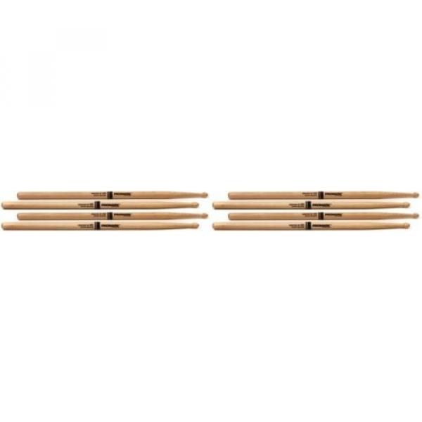 Promark Select Balance Rebound Hickory Drumsticks - 0.5... (4-pack) Value Bundle #1 image