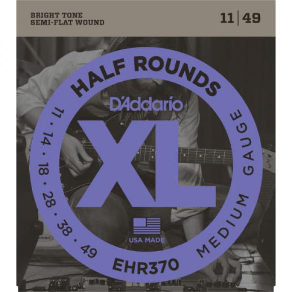 3 Sets D&#039;Addario EHR370 Half Rounds Medium 11-49 Electric Guitar Strings #1 image