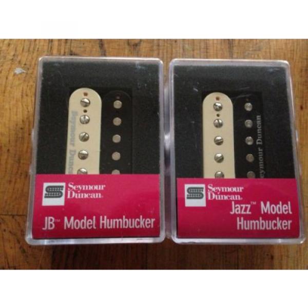 Seymour Duncan SH-4 JB bridge And SH-2N Jazz Neck Humbucker Pickup Set Zebra #1 image