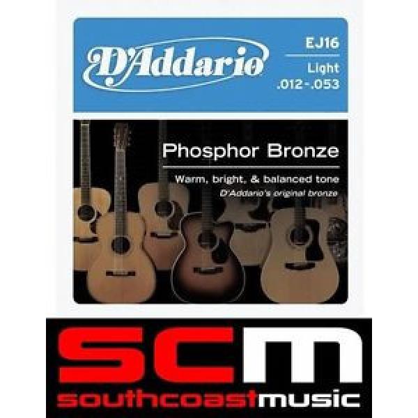 2 x D&#039;ADDARIO EJ16 STRING SET DADDARIO PHOSPHOR ACOUSTIC GUITAR STRINGS 12 - 53 #1 image