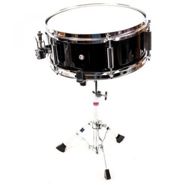 Ludwig Accent  Jr Snare drum 12 x 5&#034;,  Black With Stand #4 image