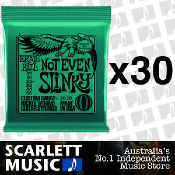 30x Ernie Ball Not Even Slinky 12-56 Electric Guitar Strings *SET OF 30 PACKS* #1 image