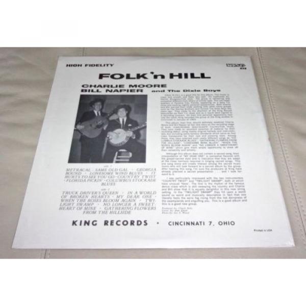 Charlie Moore Bill Napier Folk &#039;n Hill Sealed LP King 828 Bluegrass Country Mono #3 image