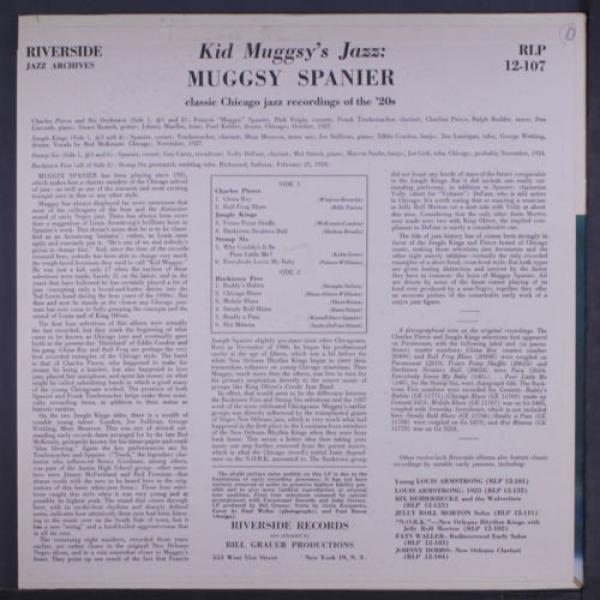 MUGGSY SPANIER: King Muggsy&#039;s Jazz LP (Mono) Jazz #2 image