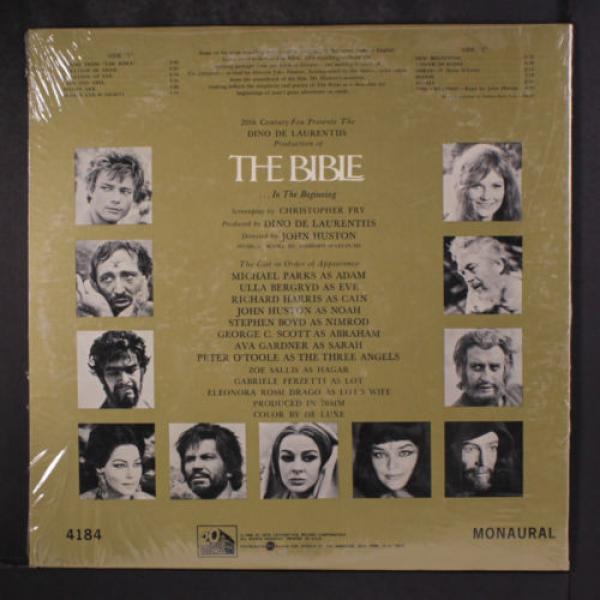 SOUNDTRACK: The Bible LP Sealed (Mono) Soundtrack &amp; Cast #2 image