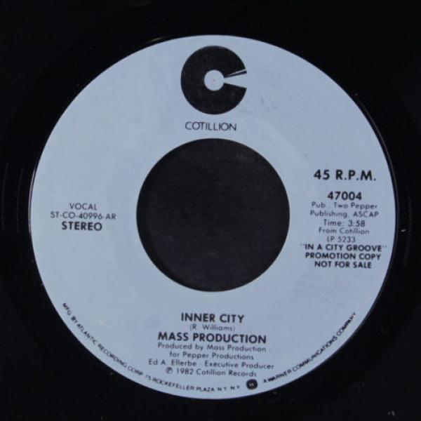 MASS PRODUCTION: Inner City / Mono 45 (dj) Soul #1 image