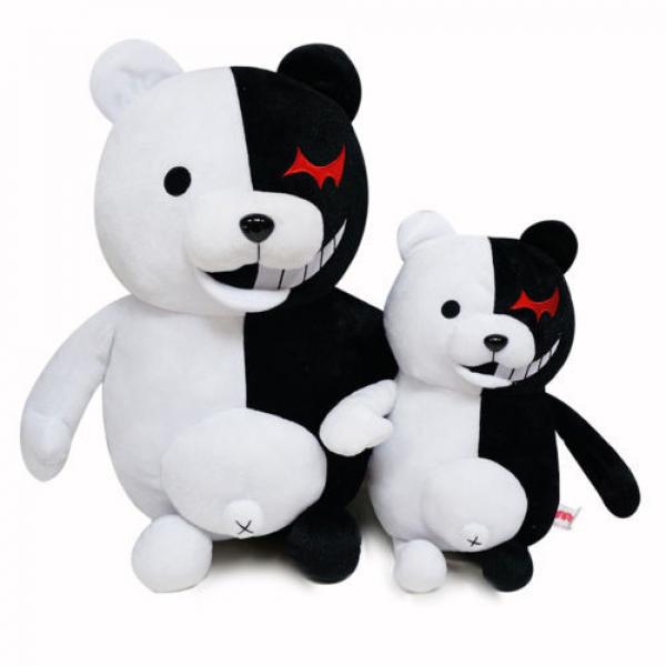 Dangan Ronpa Mono Kuma Monokuma White&amp; Black Bear soft Plush toy doll 14&#034; STOCK #2 image