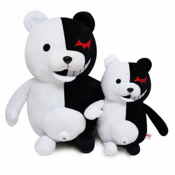 Dangan Ronpa Mono Kuma Monokuma White&amp; Black Bear soft Plush toy doll 14&#034; STOCK #4 image