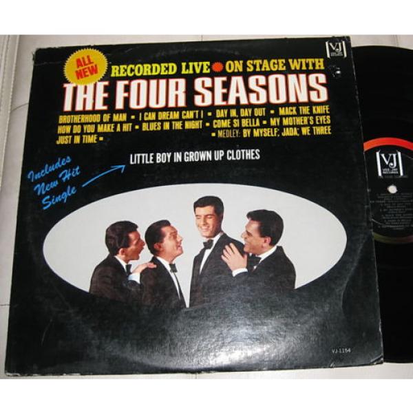 FOUR SEASONS -  ON STAGE WITH - VEE JAY MONO 1ST PRESS VG+ #1 image