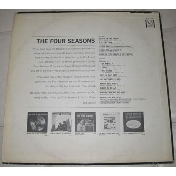 FOUR SEASONS -  ON STAGE WITH - VEE JAY MONO 1ST PRESS VG+ #2 image