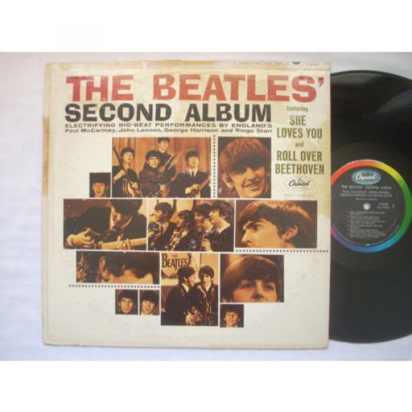 THE BEATLES &#034;Second Album&#034; MONO Capitol T-2080 Rainbow DG Labels VG #1 image