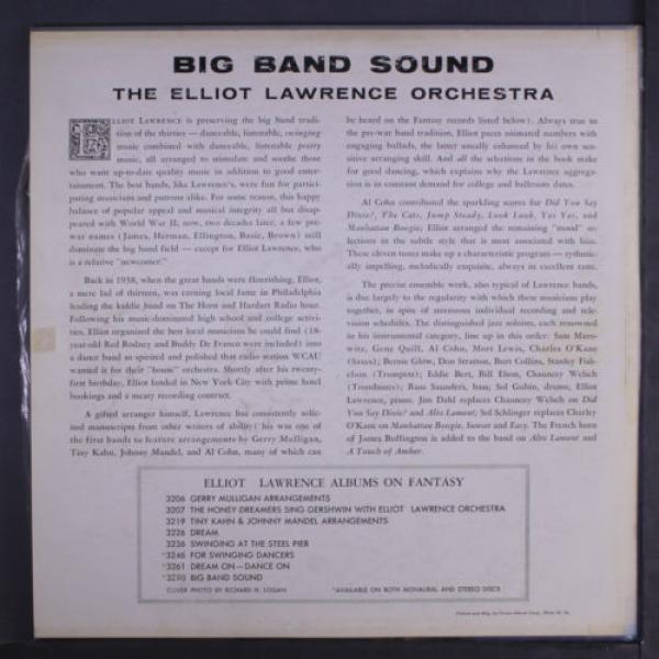 ELLIOT LAWRENCE: Big Band Sound LP (Mono, red vinyl, tag stain obc, 2 neat clea #2 image