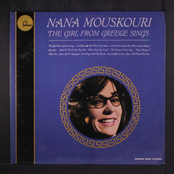 NANA MOUSKOURI: The Girl From Greece Sings LP (Mono, WLP, sm tear obc, sm corne #1 image