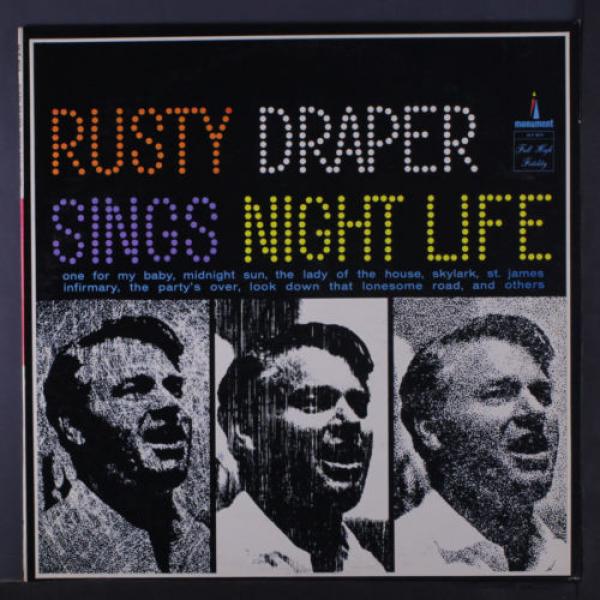 RUSTY DRAPER: Sings Night Life LP (Mono, small tobc, minor cover wear) #1 image