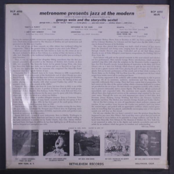 GEORGE WEIN: Metronome Presents Jazz At The Modern LP (Mono, neat clear taped t #2 image