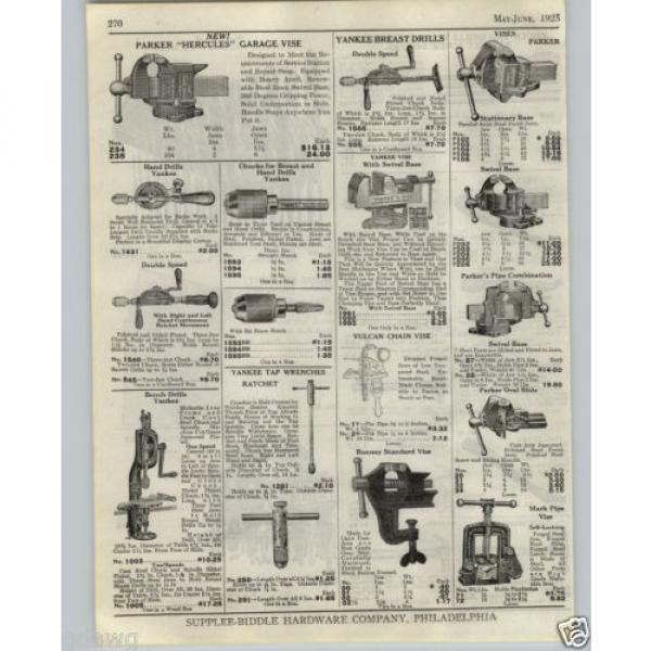 1925 PAPER AD Store Display Rack Stand Bonney Vises Assortment Parker Hercules #2 image