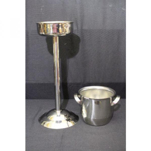 Franmara Hercules Triomphe Wine/Champagne Cooler on Stand, 18/10 Stainless Steel #2 image