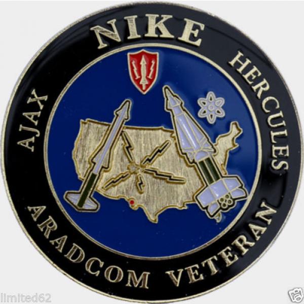 NIKE Ajax / Hercules  ARADCOM VETERAN Challenge Coin w/Stand &amp; Patch - FD USA #2 image