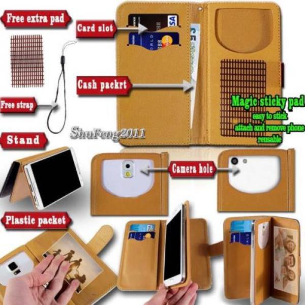 Flip Folio Stand Card Wallet Leather Cover Case For Various Highscreen Phones #2 image