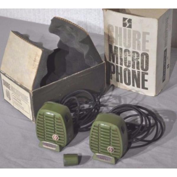 2-VINTAGE SHURE 510-S MODEL HERCULES DESKTOP/STAND MICROPHONES W/1 ORIGINAL BOX #3 image