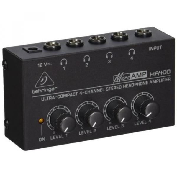 Behringer Microamp Ha400 Ultra-Compact 4-Channel Stereo Headphone Amplifier #1 image