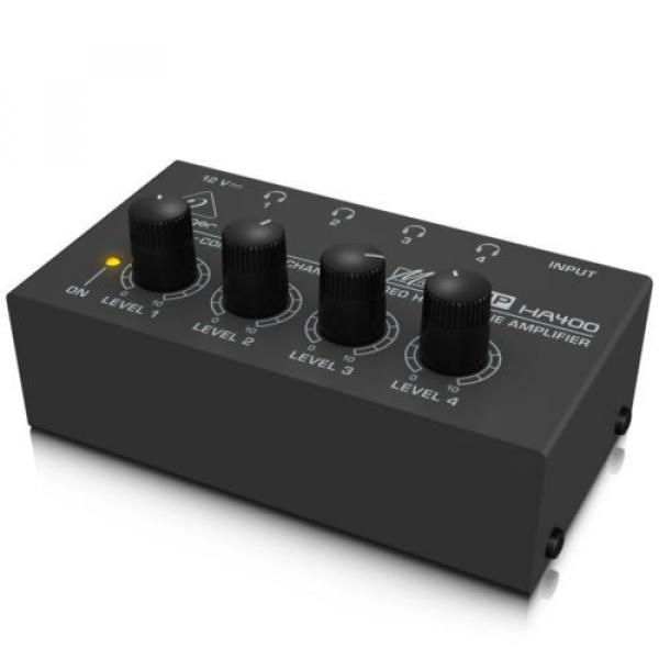 Behringer Microamp Ha400 Ultra-Compact 4-Channel Stereo Headphone Amplifier #4 image