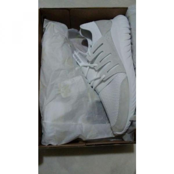 NEW ADIDAS TUBULAR RADIAL WHITE/WHITE S76720 SIZE 10.5 #4 image