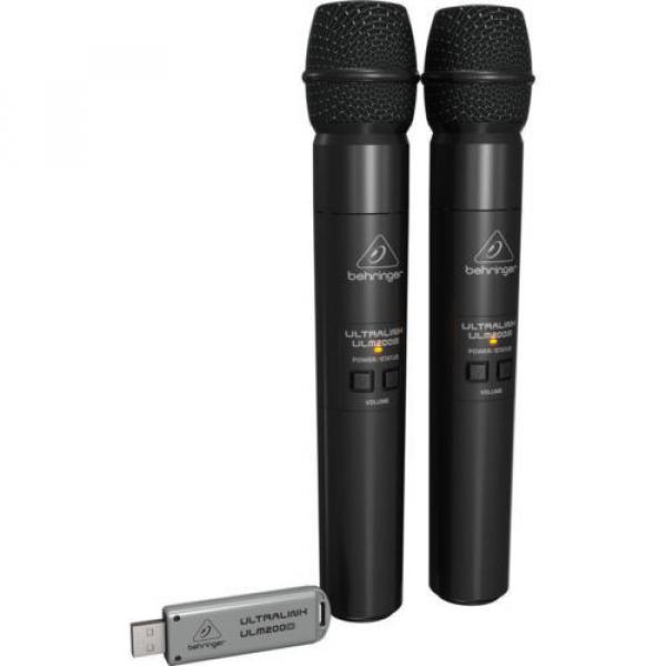 New Behringer Ultralink ULM202-USB 2.4 GHz Dual Wireless Mic System Auth Dealer! #2 image