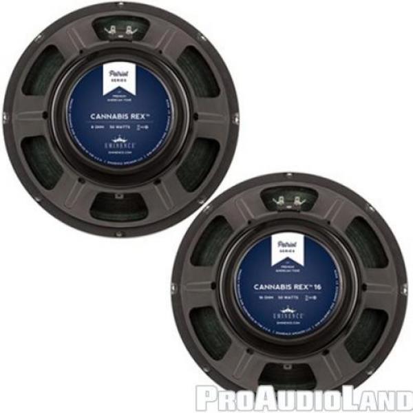 EMINENCE Cannabis Rex Patriot Series 12&#034; 16 Ohm Speakers PAIR NEW #1 image