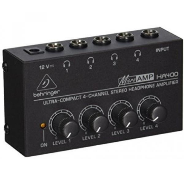 Behringer HA400 Microamp 4 Channel Stereo Headphone Amplifier #1 image