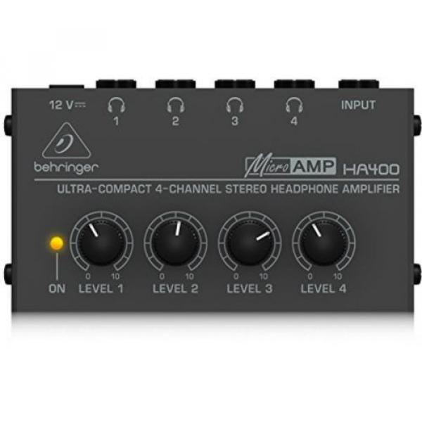 Behringer HA400 Microamp 4 Channel Stereo Headphone Amplifier #5 image