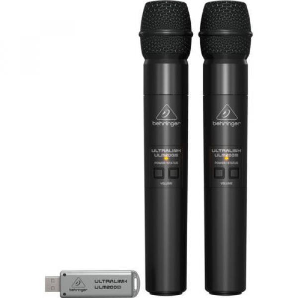 New Behringer Ultralink ULM202-USB 2.4 GHz Dual Wireless Mic System Auth Dealer! #3 image