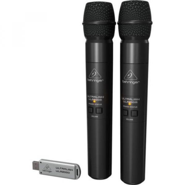 New Behringer Ultralink ULM202-USB 2.4 GHz Dual Wireless Mic System Auth Dealer! #4 image