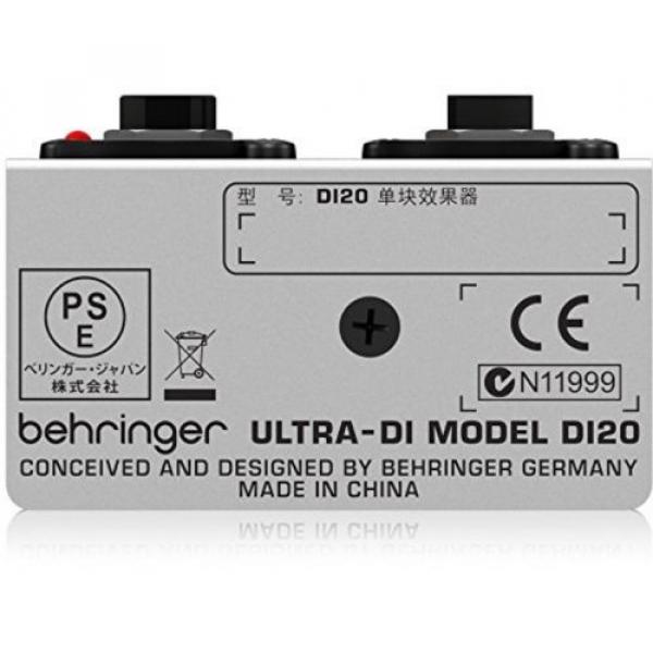 Behringer DI20 Ultra-DI 2 Channel DI Box/Splitter #2 image