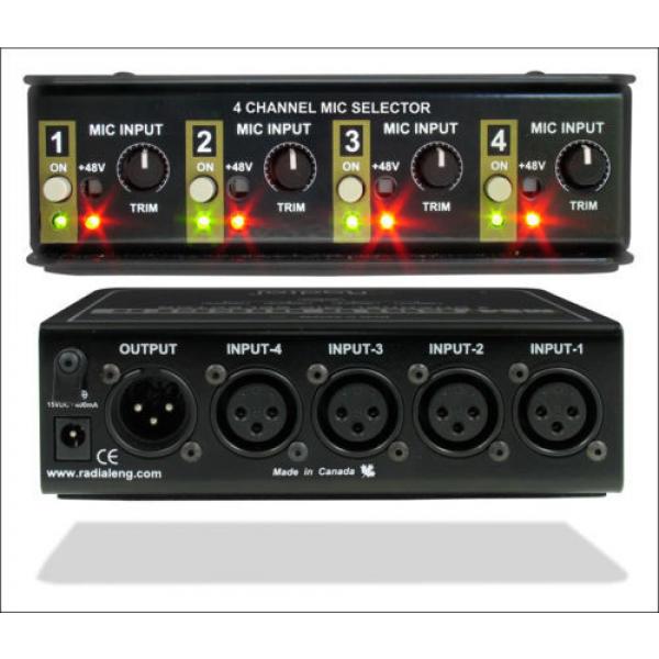 NEW! Radial Engineering Gold Digger 4 Channel Mic Selector Switch Studio #3 image